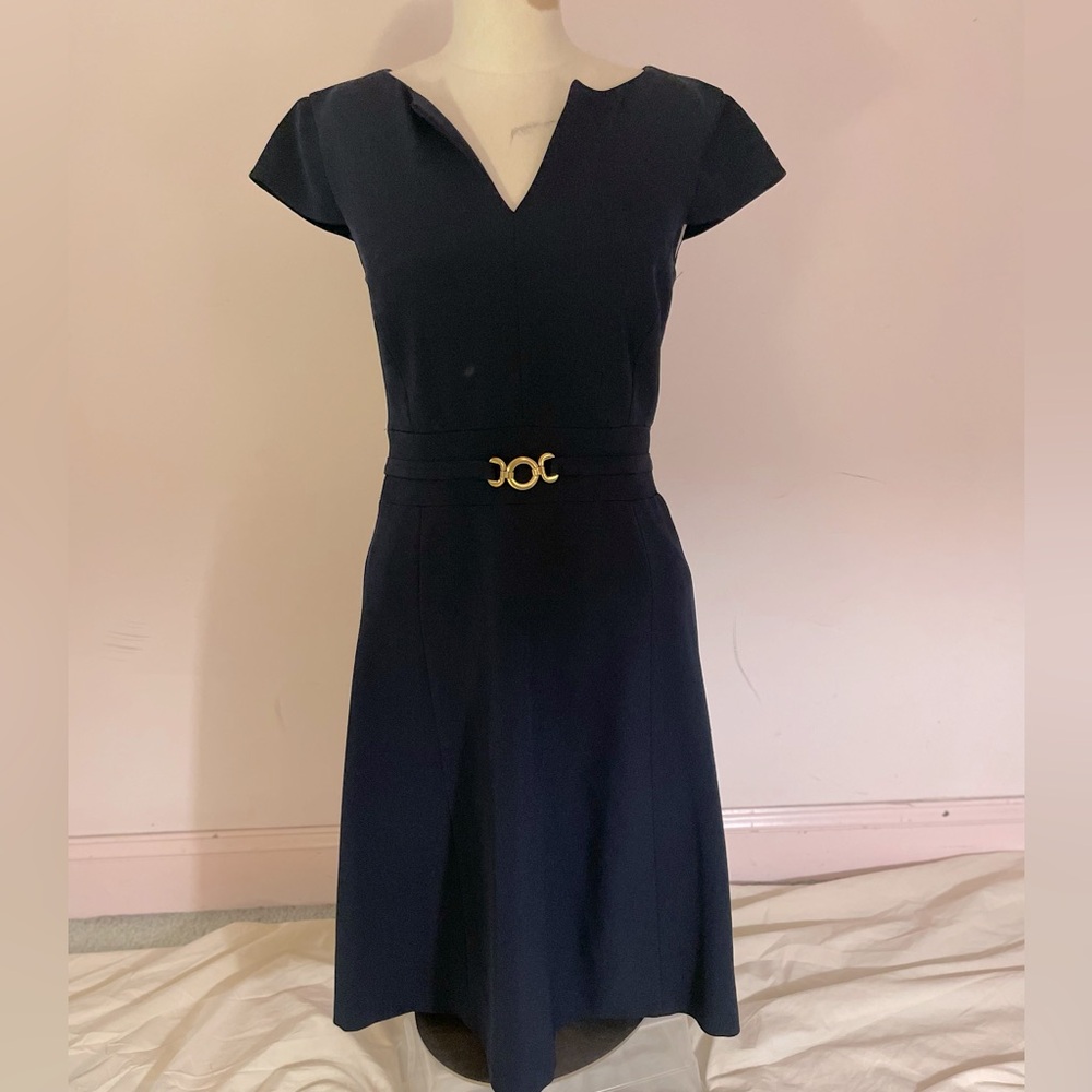 Navy blue Tahari dress